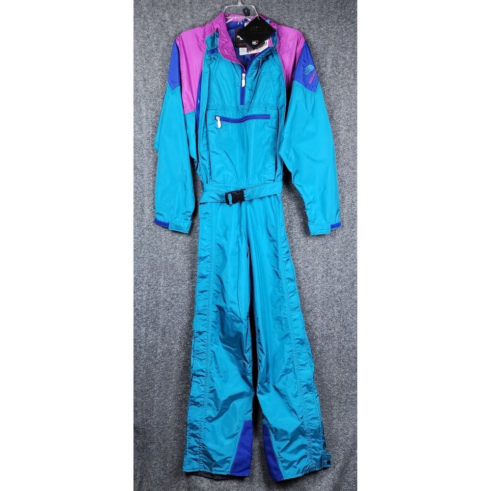 The‎ North Face Ski Suit Women 8 Teal Purple Vintage Gore-Tex Extreme Gear NWT